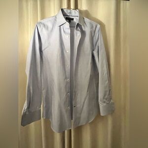 Banana Republic cotton dress shirt w/sport stripe a collar like new, see descr